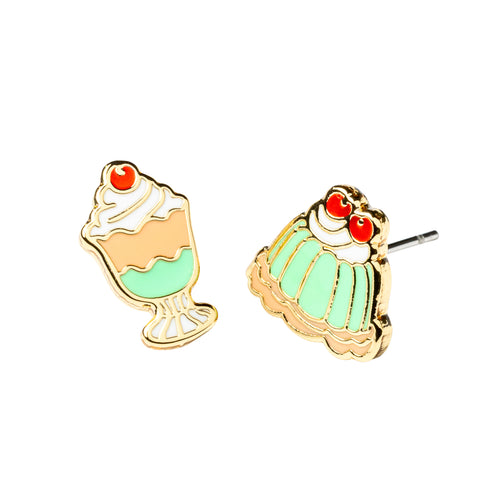Retro Gelatin Desserts Earrings