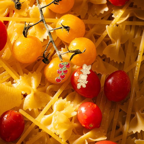Tomatoes & Pasta Earrings