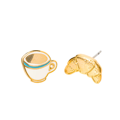 Coffee & Croissant Earrings