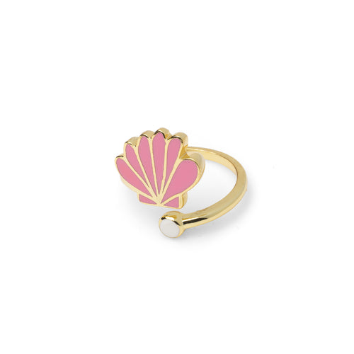 Seashell & Pearl Ring