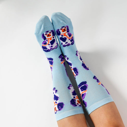 Staffordshire Dogs Crew Socks - Women's - Yellow Owl Workshop